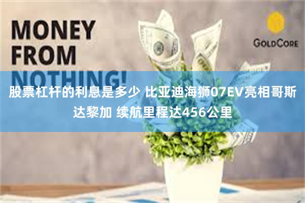股票杠杆的利息是多少 比亚迪海狮07EV亮相哥斯达黎加 续航里程达456公里